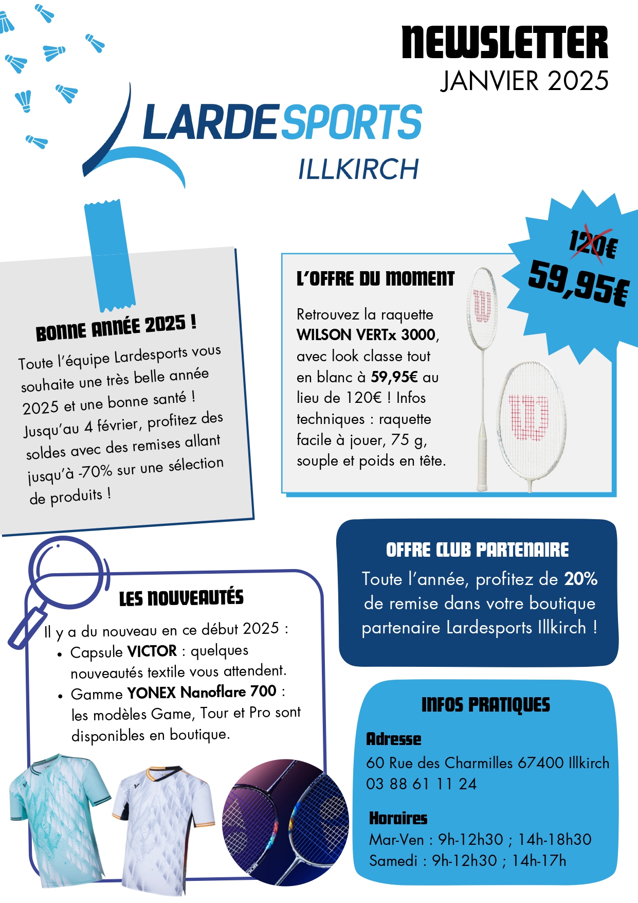 Bannière de l'article Newsletter Lardesports - Janvier 2025